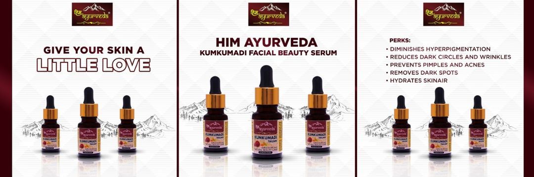 HIM AYURVEDA 100% PURE KUMKUMADI FACIAL BEAUTY SERUM ENRICH WITH SAFFRON & 24K GOLD FLAKES -12ML uploaded by business on 1/7/2022