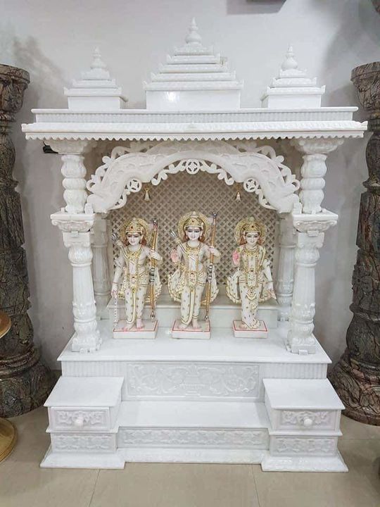 Mandir with murti uploaded by Marble mandir on 1/7/2022