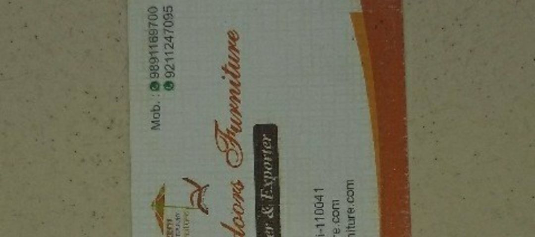 Visiting card store images of KRITI OUTDOORS FURNITURE