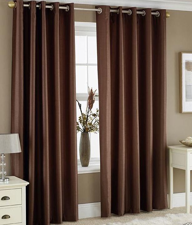 Plain window curtain of 2 piece  uploaded by Rahul Textile  on 9/29/2020