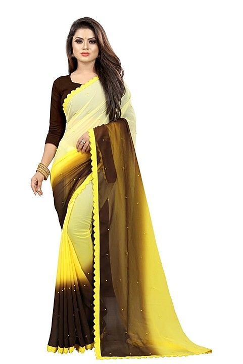 Self design gorget saree new Bollywood design uploaded by business on 9/29/2020