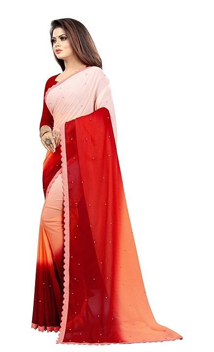 Self design gorget saree new Bollywood design uploaded by business on 9/29/2020