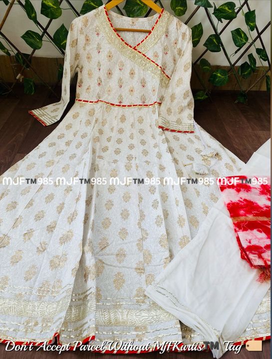 Anarkali kurti with pant uploaded by business on 1/8/2022