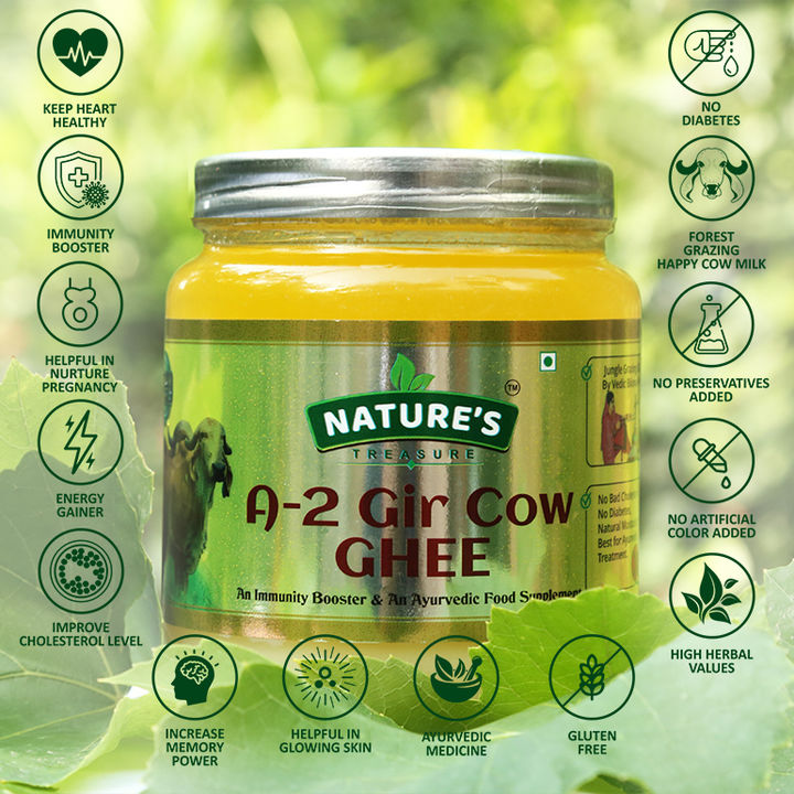 Jungle Grazing A-2 Gir Cow Bilona Ghee 500ml uploaded by Nature's Gift on 1/8/2022