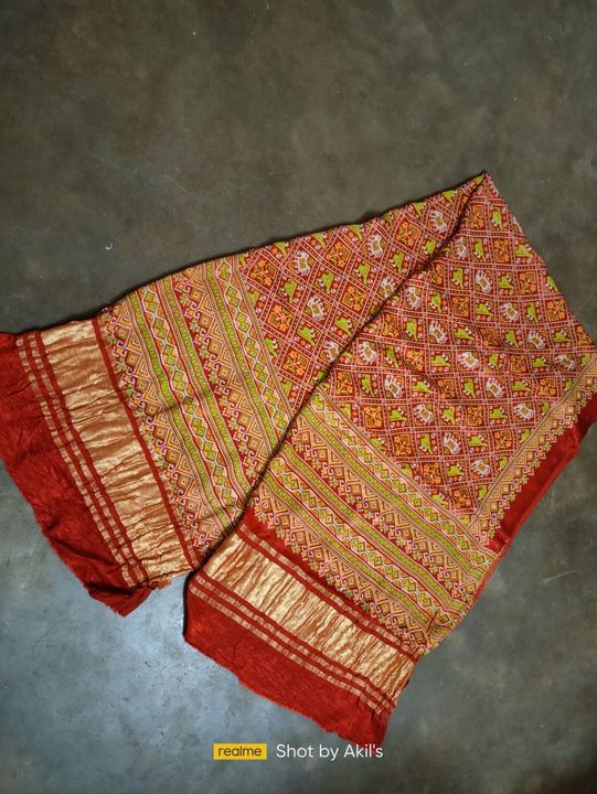 Modal silk patola handprint duptta uploaded by Gani Handicrafts on 1/8/2022