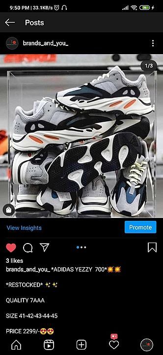*ADIDAS YEZZY 700* uploaded by business on 9/29/2020