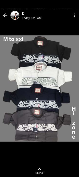 HI ZONE. SHIRTS uploaded by Faran garments on 1/8/2022