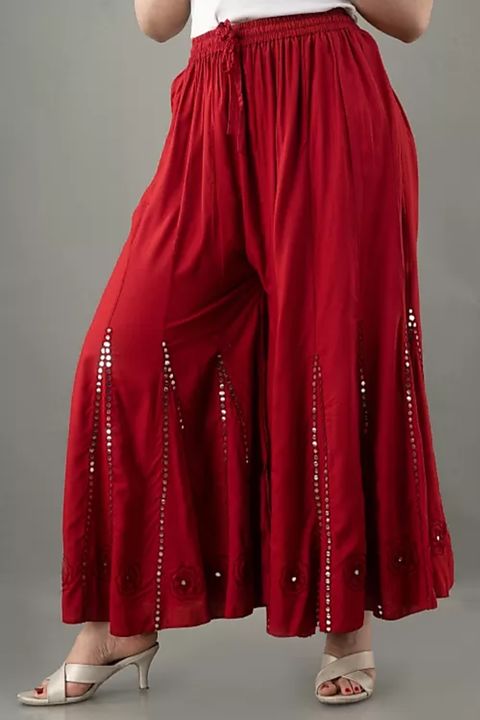 Elegant Glamarous Women Palazzos
Fabric: Rayon uploaded by business on 1/8/2022