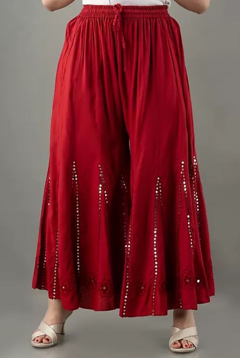 Elegant Glamarous Women Palazzos
Fabric: Rayon uploaded by Royal fashion on 1/8/2022
