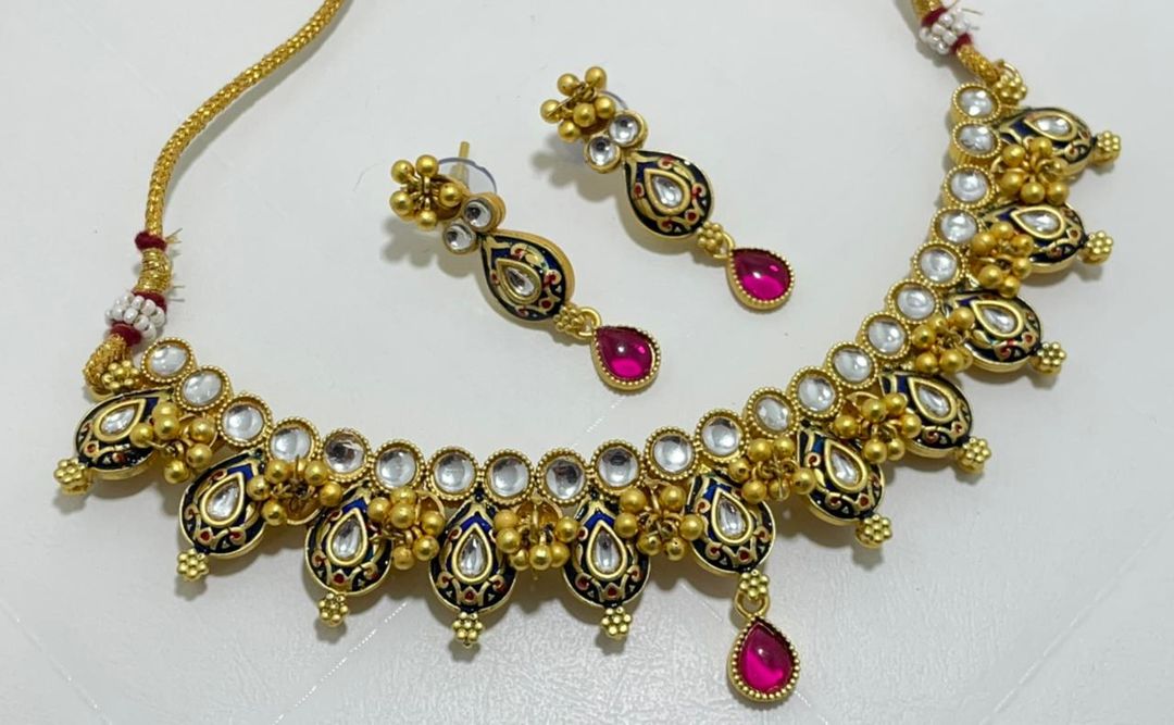High Quality Gold Plated Jewellery Set only  uploaded by business on 1/8/2022