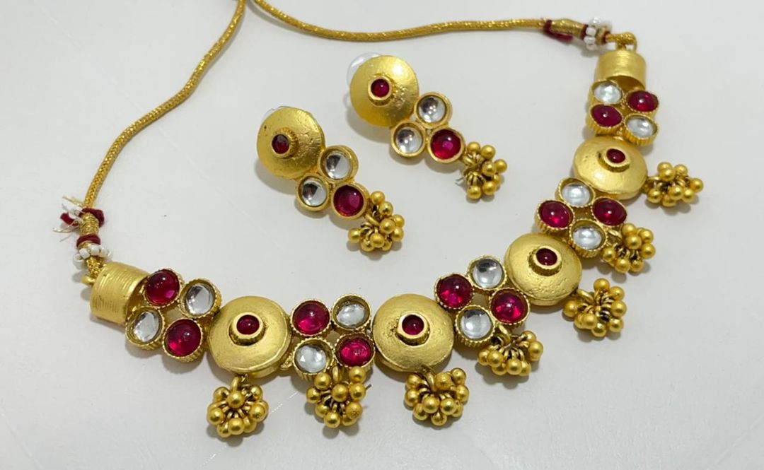 High Quality Gold Plated Jewellery Set only  uploaded by business on 1/8/2022