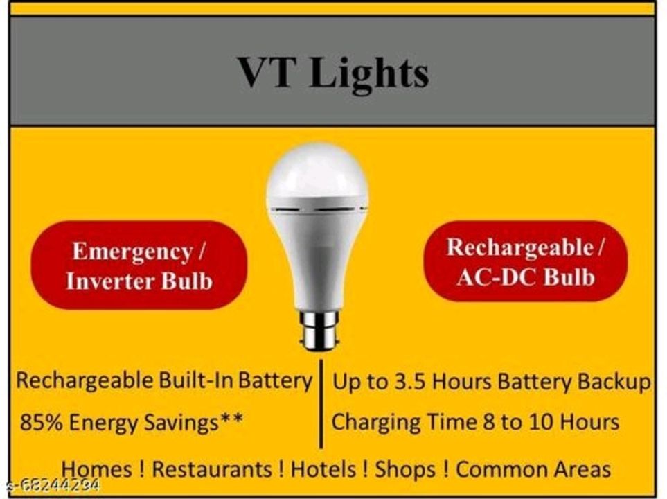 9W Rechargeable Bulb uploaded by Ambika Green Energy on 1/8/2022
