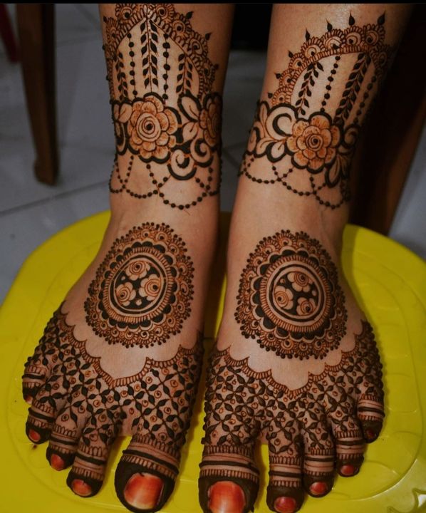 Henna design uploaded by Shabnam mahendi artist on 1/8/2022