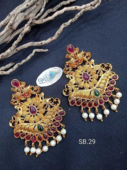 Golden copy earrings uploaded by business on 9/29/2020