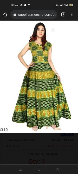 Night midi print dresses uploaded by business on 1/8/2022