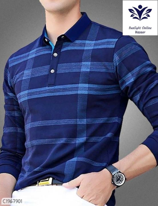 Polo Men's Cotton full sleeves Tshirt uploaded by Vasu collection on 1/8/2022