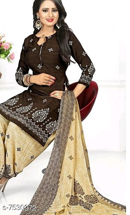 Catalog Name:*Kashvi Voguish Salwar Suits & Dress Materials*
Top Fabric: leon + Top Length: 2.1 Mete uploaded by Satyanam Reseller on 9/30/2020