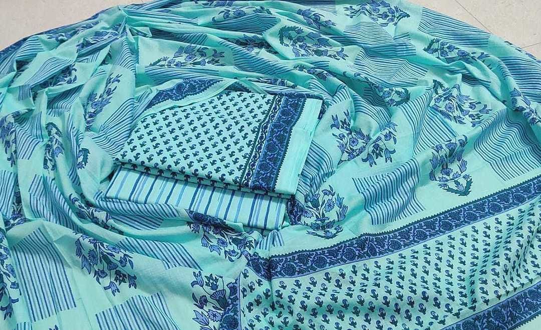 Cotton top , bottom and cotton dupatta uploaded by business on 9/30/2020