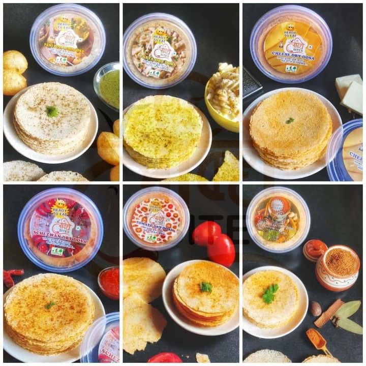Post image Hey,
We have various flavours available in our Dry Dosa Range:1. Tomato Dry Dosa🍅2. Cheese Dry Dosa🧀3. Chatpata Dry Dosa🌶️4. Schezwan Dry Dosa🍝5. Pasta Dry Dosa🍜6. Pani Puri Dry Dosa❤️
All of our products are available at the *wholesale rate* of ₹60/- each. Also there will be additional delivery charges. 
Each box contains 100 gms of product .
You can place your orders with us on our WhatsApp number +91-9425900982📲