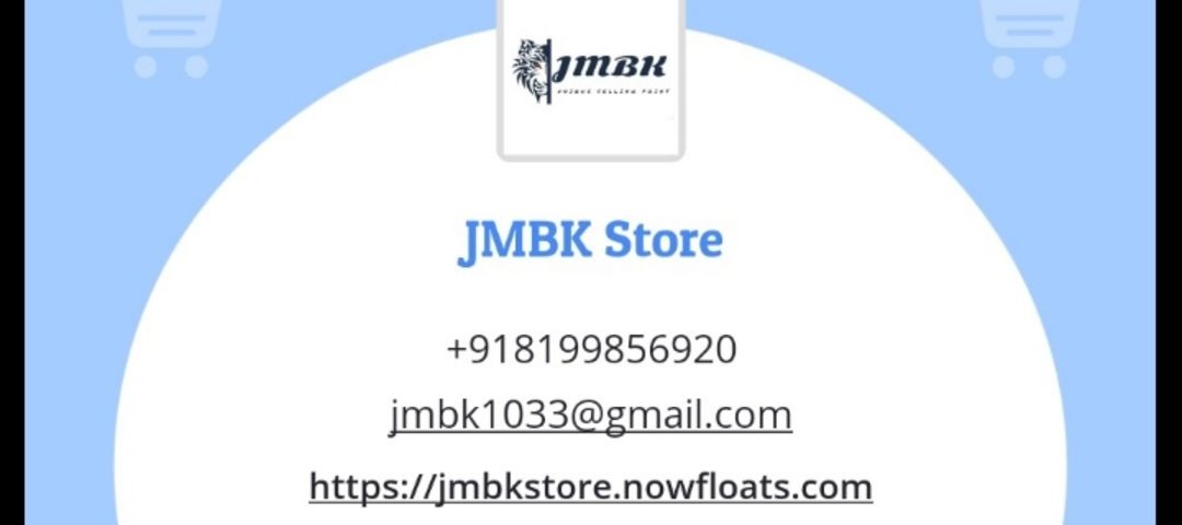 Visiting card store images of JMBK STORE