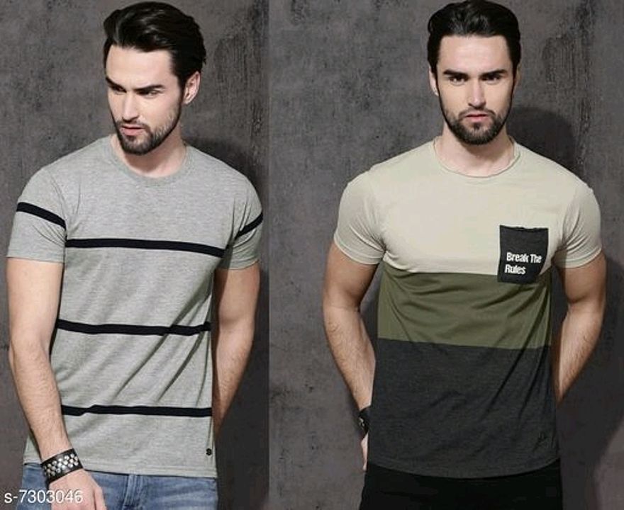 Catalog Name:*Pretty Designer Men Tshirts*
Fabric: Cotton
Sleeve Length: Short Sleeves
Pattern: Prin uploaded by Satyanam Reseller on 9/30/2020