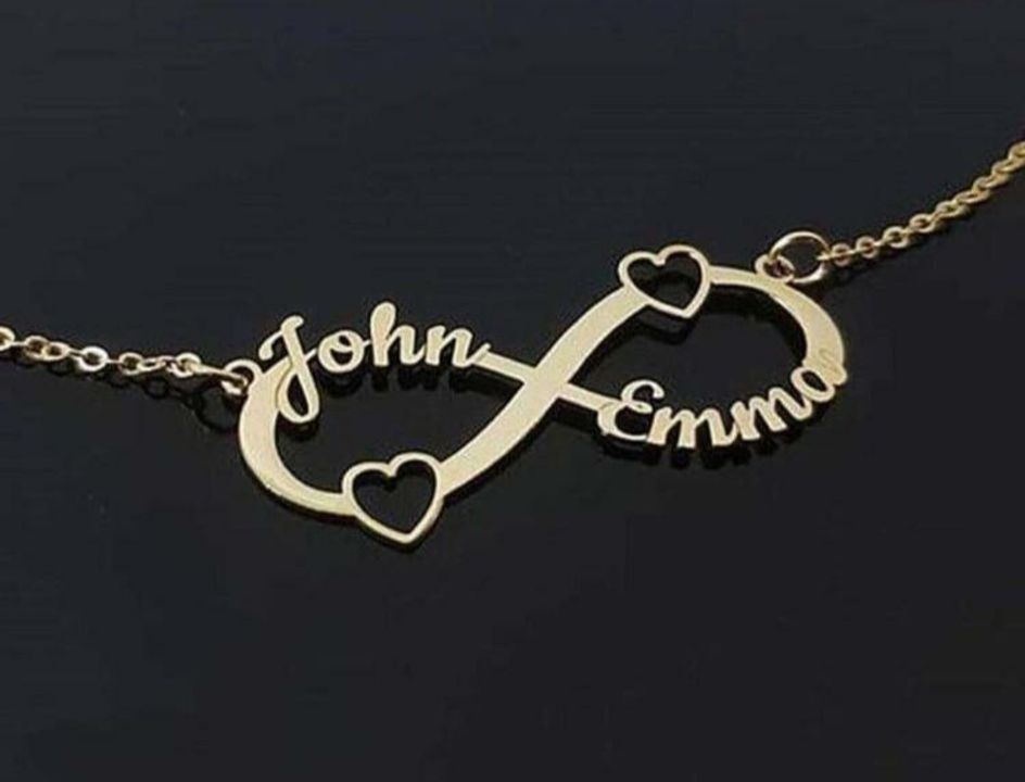 Personalised Infinity Double Name Pendant uploaded by S A creations on 1/9/2022