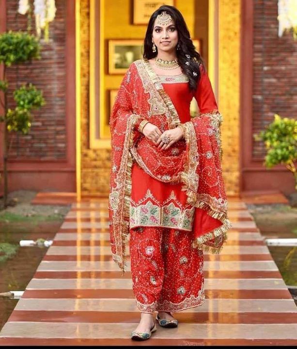 Post image all over Opada silk Suit Handwork And Salwar work And Dupatta heavy work 7710265711 whstapp contact me open challenge prize Only 2100Rs
