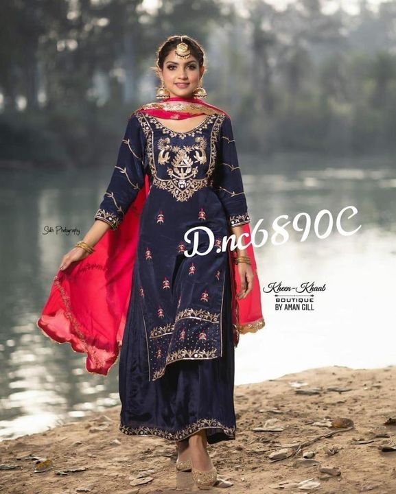 opada Silk Suit Dupatta Contrast Work  uploaded by clothes women on 1/9/2022
