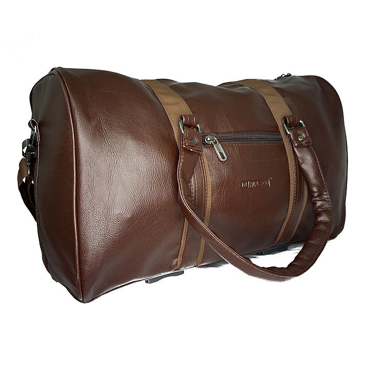 Chocolate brown leather Duffle bag uploaded by business on 9/30/2020