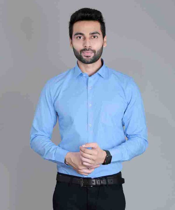 Men Slim fit solid formal shirt uploaded by business on 1/10/2022