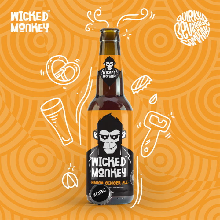 Wicked Monkey Mango Ginger Ale uploaded by Quirky Beverages Pvt Ltd on 1/10/2022
