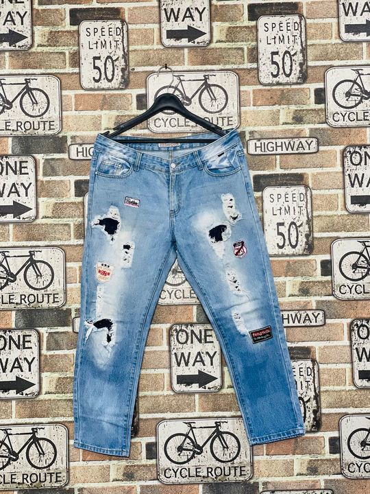 Funky jeans model uploaded by business on 1/10/2022