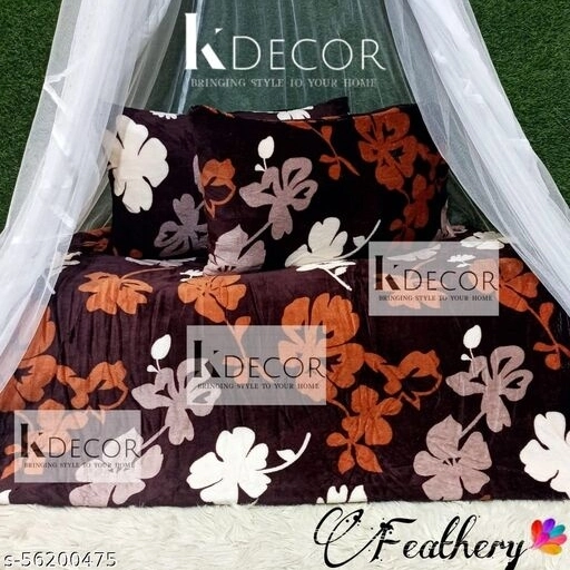Post image WARM FENNEL BEDSHEETSFabric: FlannelType: Flat SheetsQuality: SuperfinePrint or Pattern Type: DesignerNo. Of Pillow Covers: 2Ideal For: AdultIdeal Season: Heavy WinterOccassion Type: OthersThread Count: 104Size: Double KingMultipack: 1*Feathery?* *King Size Warm Flannel Bedsheet Set* ?1 Warm Flannel Bedsheet with 2 Pillow Covers Size: 95x105 inches Fabric: Soft Flannel (Blanket) Awesome Quality* *Quality Product for Quality Lovers*
Country of Origin: India#jmbk #jmbkstore #bedding #bedsheet