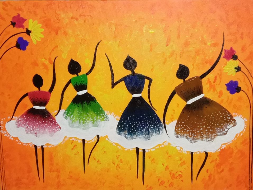 Dancers and Flowers  uploaded by Canvas Paintings on 1/10/2022