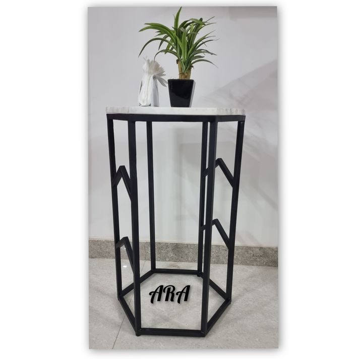 Post image ARA DEENU BAR TABLEDESCRIPTION:-1) METAL FRAME BASE2) BLACK COATING3) WHITE BANSWARA MARBLE TOP4) CODE :- ARADBT001
CUSTOMISE SIZE AND PRICE AVAILABLE ACCORDING TO YOUR REQUIREMENT.
USES:-- AS A BAR TABLE- AS A SIDE TABLE- AS A DECORATIVE FURNITURE ITEM