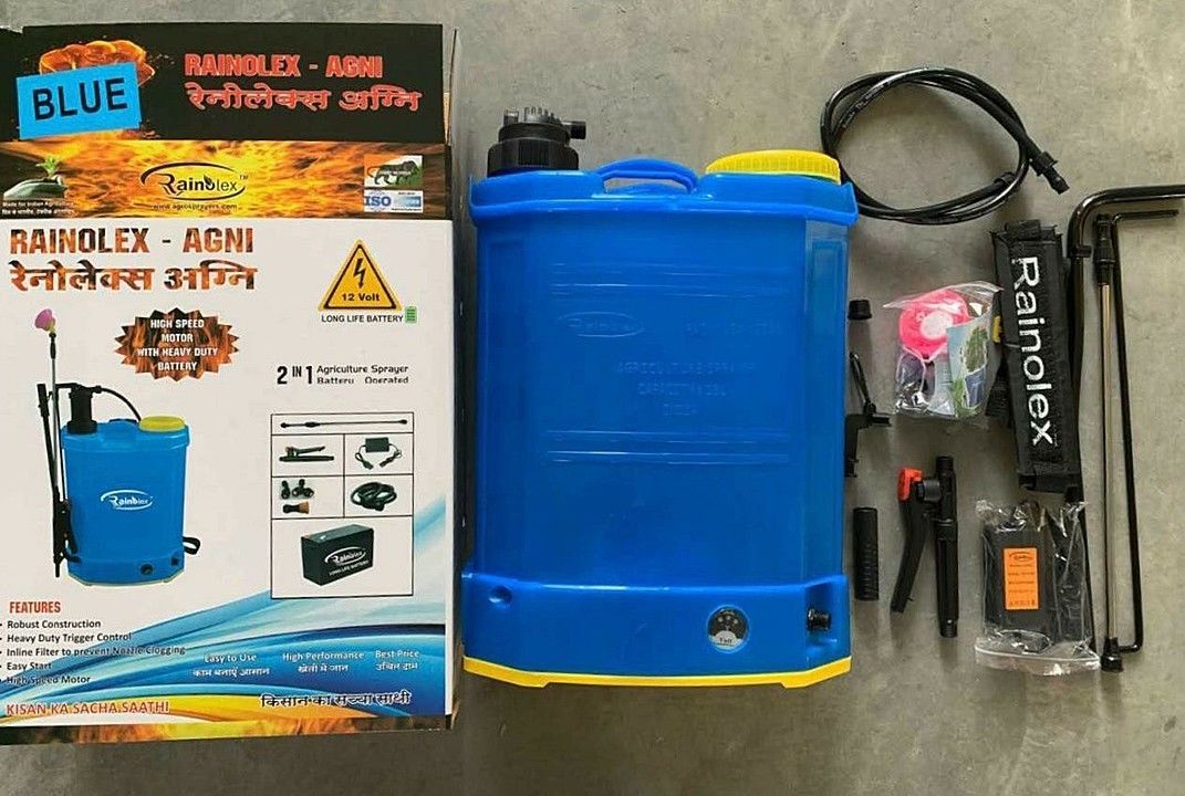 Agni brand Spray machine available 
18ltr capacity 
Automatic and Manual both
6 months warranty of b uploaded by business on 6/9/2020