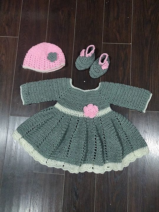 Grey baby dress uploaded by Shruti embroidery on 9/30/2020