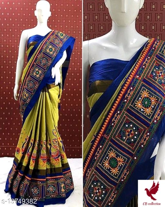 Post image Whatsapp -&gt; https://ltl.sh/zDuPo-m_ (+919833724261)Catalog Name:*Trendy Alluring Sarees*Saree Fabric: Cotton SilkBlouse: Product DependentBlouse Fabric: Product DependentPattern: EmbroideredBlouse Pattern: Product DependentMultipack: SingleSizes: Free Size (Saree Length Size: 5.5 m, Blouse Length Size: 0.8 m) 
Dispatch: 2-3 DaysEasy Returns Available In Case Of Any Issue*Proof of Safe Delivery! Click to know on Safety Standards of Delivery Partners- https://ltl.sh/y_nZrAV3
