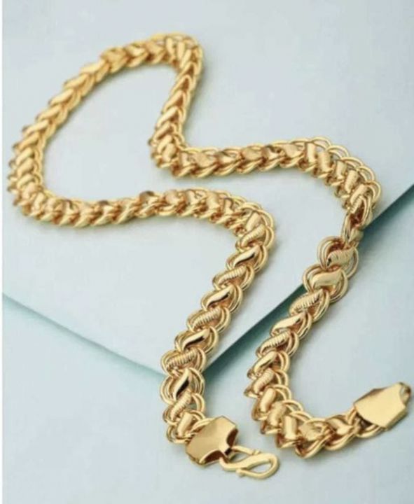 *Jay Jagannath* Stylish Men's Golden Alloy Chain

*Rs.210(freeship)*
*Rs.240(cod)*
*whatsapp.9937045 uploaded by NC Market on 1/11/2022
