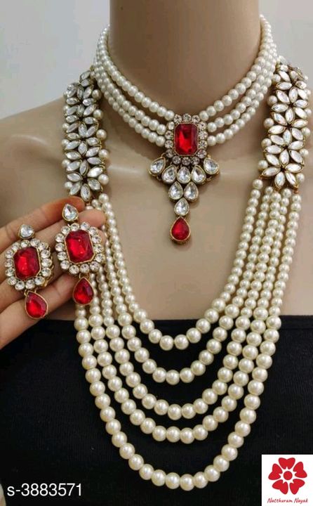  Feminine Chunky Bead Work Jewellery Sets uploaded by business on 1/11/2022
