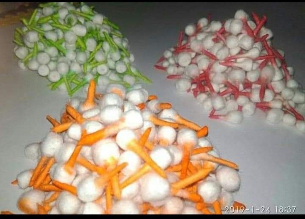 Home made coloured cotton wicks with aroma chandan, kapoor.  uploaded by business on 9/30/2020