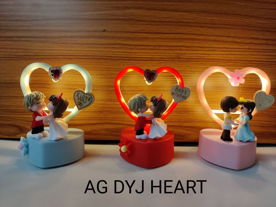 Heart lamp showpiece uploaded by Gift Articles Wholesale Arihant Gifts on 1/11/2022