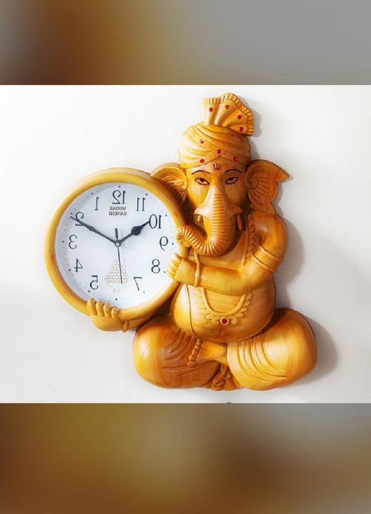 Ganesha clock uploaded by Gift Articles Wholesale Arihant Gifts on 1/11/2022