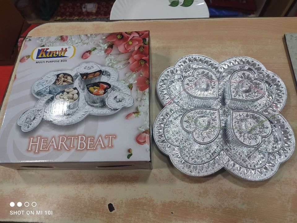 Kavit heart dry fruit box uploaded by Gift Articles Wholesale Arihant Gifts on 1/11/2022
