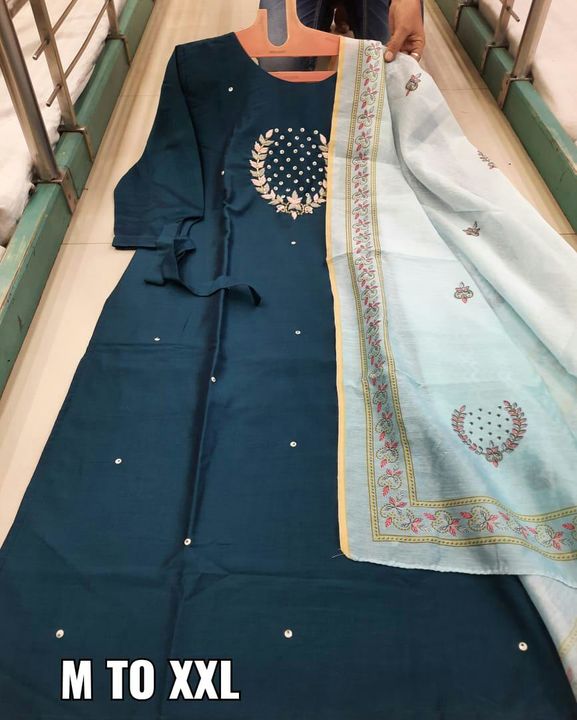 Kurti with dupatta  uploaded by Krishna collection on 1/11/2022