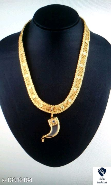 Gold plated chain with pendal for men uploaded by Vicky fashion on 1/11/2022