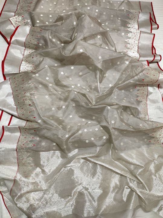 Chanderi handloom silk saree uploaded by business on 1/11/2022