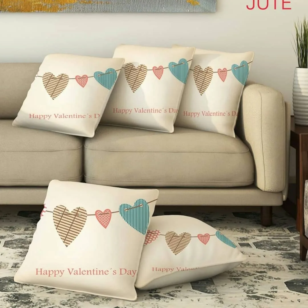 Valentine cushions uploaded by Cottan Bedsheets on 1/11/2022