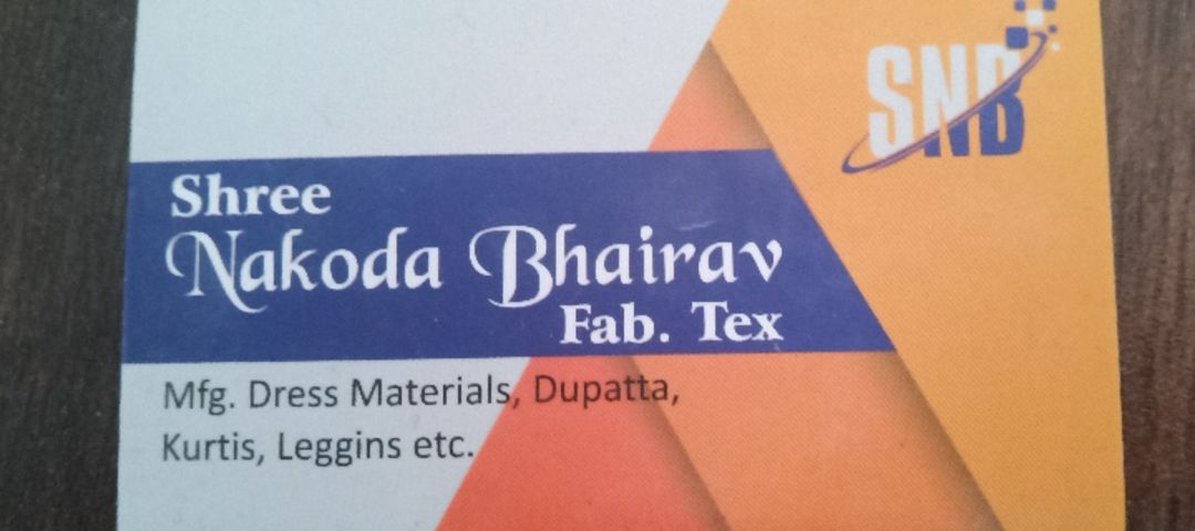 Visiting card store images of Shree Nakoda Bhairav 