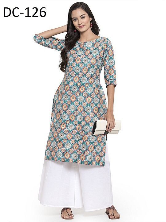 Cotton kurti with plazzo set uploaded by business on 9/30/2020